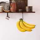 3 x JINIHFW Banana Hook Hanger,Under Cabinet Banana Hook Foldable