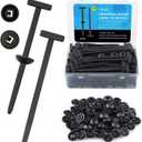 150Pcs Nylon Car Cable Ties Fasteners Zip Tie Clips & Plastic Rivet Straps with One-Way Locking Teeth for Bumper Fender Engine Splash Shield Wiring Harness Interior/Exterior DIY Repair