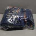 Dintszyayue King Size Quilts Navy, 3 Pieces Boho Floral Bedspread Bedding for King Size Bed, Soft Lightweight Microfiber Coverlet Set for All Season Quilt with 2 Pillowcases