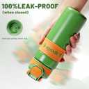 20 oz Insulated Water Bottle With Straw, Stainless Steel Sports Water Bottle Wide Mouth for Sports, Gym or Office, BPA-Free Keep Cold 24H Hot 12H (Green)