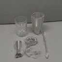 Lily's Home 6-Piece Boston Cocktail Shaker Set: Boston Shaker Cocktail Set,Mixing Glass, Mixing Spoon,Dual Sided Jigger and Stainer,for Home Mixology,Cocktail Lovers & Beginner