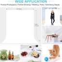 White Backdrop with Stand for Photoshoot, 5X6.5ft White Photo Backdrop with T Shape Background Backdrop Stand for Photography, Portable Photo Backdrop Curtain Stand Kit w Carrying Bag 5 Spring Clamps