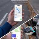 Ultra-Thin Wallet Tracker Card 0.07in 1 Pack Apple MFi Certified - Credit Card Size Tracker Tag Works with Apple Find My IP68 Waterproof Rechargeable Item Locator for Keys, Bags, Passport (iOS Only)
