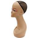 STUDIO LIMITED Womens Flesh Mannequin Head Realistic Making and Display with Wig Caps Cosmetology Training (18, 1 Pack)