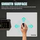 Glass Mousepad with Hard Surface for Gaming, Ultra Smooth Mouse Mat, Water-Resistant Large Mouse Pad Precision Speed Control for Esport Games/Office, White XL(15.719.6), 19.6L x 15.7W inches