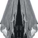 Geyoga Grim Reaper Costume Scary Hooded Cape Witch Costume Hooded Cape for Adult Women Man Cosplay Props (Large, Black)