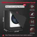 Comnova Washing Machine Cover Front Load - 600D Outdoor Washer and Dryer Covers Heavy Duty & Waterproof, Premium Washer Cover Universal Fits Most Front-Loading Washer (27" W x 33" D x 39" H)