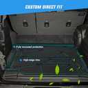 Nilight Cargo Mats for Jeep Wrangler JL Unlimited 4 Door with Subwoofer Only 2018 2019 2020 2021 2022 2023 2024 2025 (Not for JK or 4XE), All Weather Protection Heavy Duty Cargo Liners