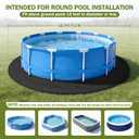 HOLDCOVER 15 Ft Round Pool Liner Pad for Above Ground Swimming Pool