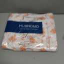 MUXHOMO Queen Size 4 Piece Sheet Set, Soft & Breathable Sheet Set for Bedroom with Deep Pocket Up To 16", Wrinkle-Free & Cooling Bed Sheet with Flat Sheet, Fitted Sheet & Pillowcases - Blossoms Orange