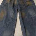 Men Baggy Jeans Y2k Hip Hop Skater Pants Vintage Jnco Jeans Loose Fit Skateboard Denim Pants Streetwear (Medium, Blue)