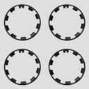 VION Tesla 2024-2020 Model Y Wheel Covers for The Original Tesla Wheels - 4 Covers per Package (20 inches Wheels)