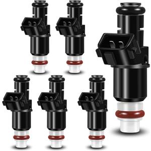 Upgraded Fuel Injectors Compatible with Honda Accord 2003-2007,for Odyssey 2005-2017,for Acura MDX 2003-2006,for Saturn Vue 2004-2007 V6 3.0L 3.5L 8001492N 6 Pack
