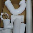 Kitchen Sink Drain Kit,1-1/2,for Most Kitchen Sink Drain Repair Kit and Bathroom Sink Drain Kit, Kitchen Sink P Trap Drain Kit 1 1/2 for Sink Plumbing Kit, Completed Sink Pipe Replacement Kit