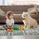 Ileading Vintage Runner Rug for Hallway,Machine Washable Carpet Runners with Rubber Backing,Non Slip Kitchen Floor Mat for Entryway Bedroom Laundry Living Room(Dark Blue 2x6ft)