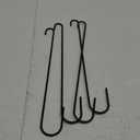 Tetra-Teknica YH-028 18-Inch Steel Extension S Hook for Plants, Bird Feeders, Lanterns, Powder Coated Black, 4-Pack