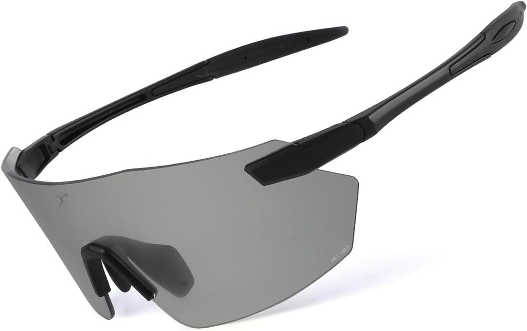 BangLong Photochromic Sports Sunglasses for Men Women - UV400 Protection Sun Glasses Gifts for Running Cycling Hiking