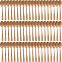 60 Pcs Gold Disposable Plastic Spoons Cutlery Heavy Duty Dinnerware Plastic Silverware Flatware for Home Office School Party Picnics Restaurant Outdoor Events or Every Day Use (Gold)