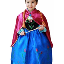 DreamHigh Halloween Princess Anna Costume Girl's Dress With Cape