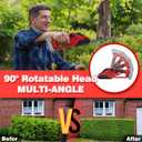 Cordless Hedge Trimmer for Milwaukee M18 Battery(No Battery),2200RPM Cordless Mini Grass Shears,2 in 1 Handheld Electric Hedge Trimmer/Grass Cutter,Shrub Trimmer Bush Trimmer for Gardening,Lawn,Yard