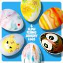 Dan&Darci Easter Egg Squishy Painting Kit - Arts & Crafts for Girls and Boys - Kids Art Activities - Craft Gift for Kid Ages 6 7 8 9 10 Year Old Girl Gifts - Decorate 6 Slow Rising Squishies