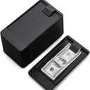 AVLA 20 Pack Check Holders, Black Plastic Tip Trays, Restaurant Check Presenters, Guest Receipt Holder Tray for Bars, Hotels, Dining, Catering Business, Cash, Credit Cards, Bills, Waitress Tip Tray