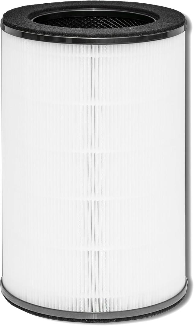 AP-T45 Filter Replacement,True HEPA Filter Compatible with Homedics Total Clean 5-in-1 Air Cleaner Purifier AP-T40,AP-T40FL,AP-T40WT,AP-T40WTAR,AP-T45,AP-T45-BK, AP-T45-WT,Part #1461901,1Pack (7.5" x 11.8" x 7.5")