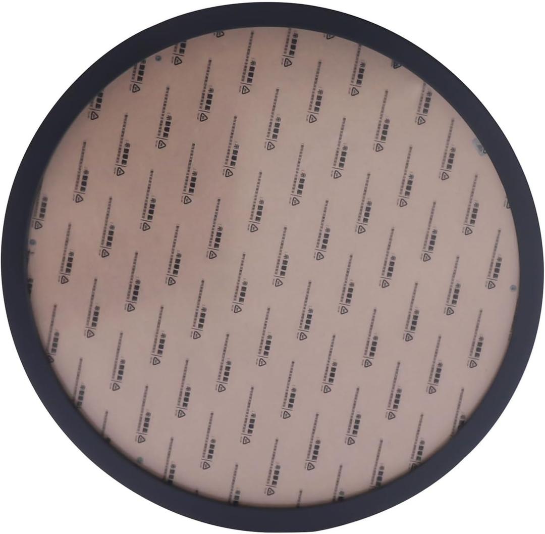 16 Inch Round Photo Frame for Wall - Clear Glass Wedding Hanging Picture Frame, Decorative Wall Frame for Home, Office Decor