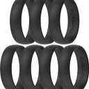 ThunderFit Unisex Silicone Wedding Rings, Rubber Engagement Bands, Variety Multipack 1,4,7 (9.5 - 10 (20.20mm))