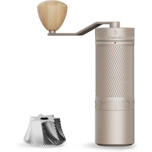MAVO Manual Coffee Grinder, Phantox Pro Burr Coffee Grinder, Professional 45mm Stainless Steel Grinding Core, Capacity 30g, 120 Clicks Adjustment, Hand Coffee Grinder for Espresso, Pour Over