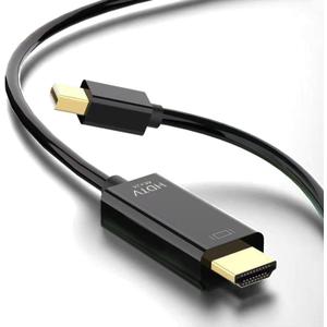 Mini DisplayPort to HDMI 6 Feet Cable 4K@60Hz, Compatible with MacBook Air/Pro, Microsoft Surface Pro/Dock, Monitor, Projector and More