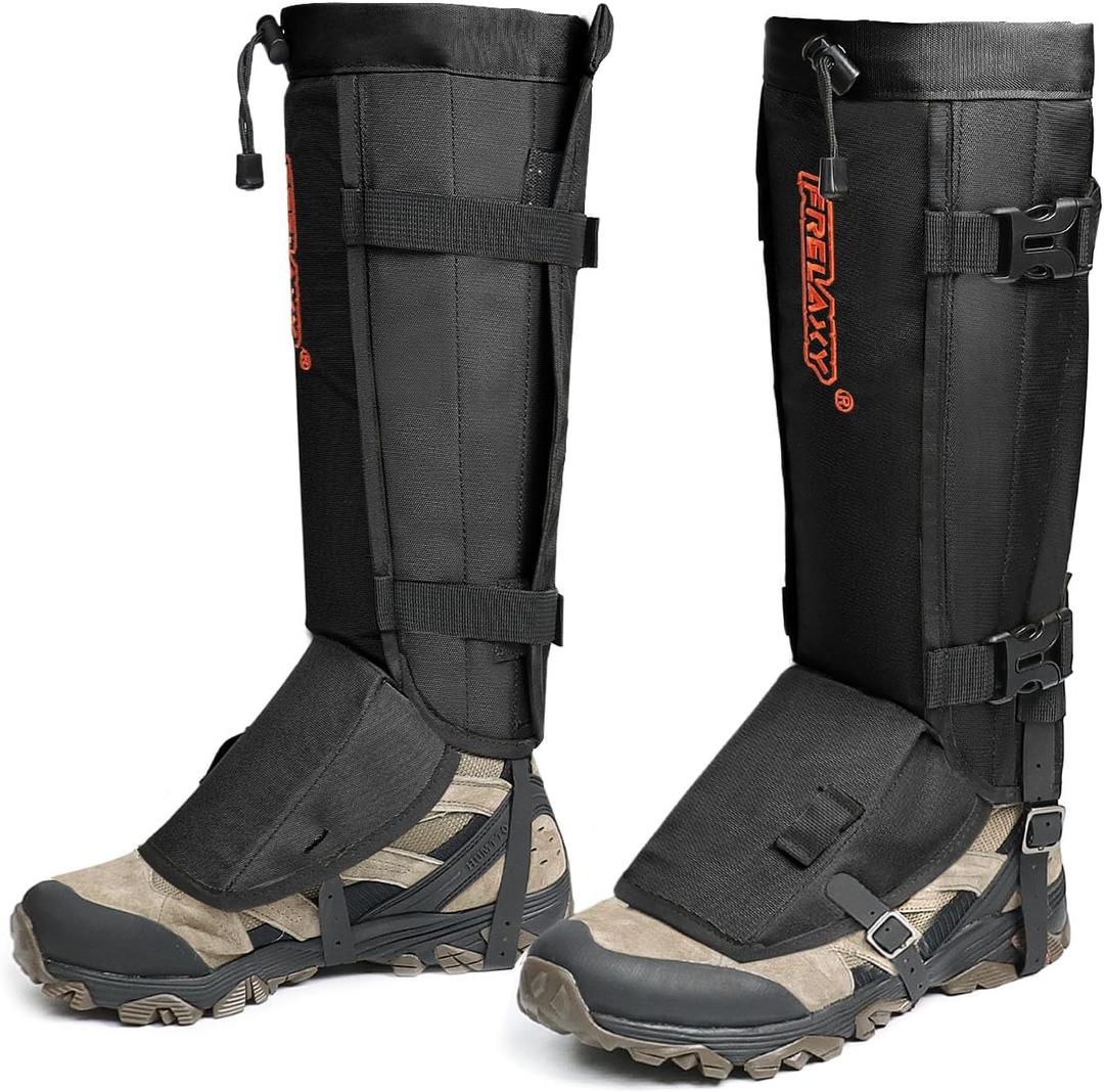 Frelaxy Snake Gaiters, Waterproof Snake Guard Chaps, Snake Bite Protection for Lower Legs, Adjustable Snake Proof Gaiters for Hunting/Outdoor Working, Fit for Men & Women