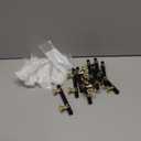 10 Pack 3 Inch Cabinet Pulls knurled Matte Black and Champagne Bronze Kitchen Cabinet Handles Aluminum and Zinc Alloy Drawer Pulls Solid Cabinet Hardware (3'' Hole Center(76mm))