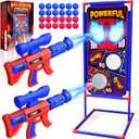 Shooting Toy Set with Hero-Style Target & 2 Cool Air Pump Launcher,Indoor Outdoor Kids Toy,Action Shooting Games,Boys Toys Age 3 4 5 6 7 8 9 10 11 12, Holiday Presents for Boy