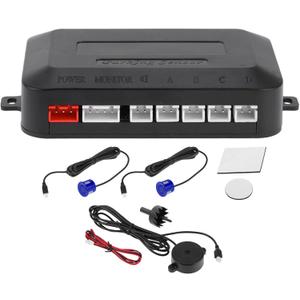 Motoforti Universal Car Auto Vehicle Reverse Backup Radar System Reverse Parking Sensors Alarm Buzzer Reminder Distance Detection Dark Blue 2 Parking Sensors