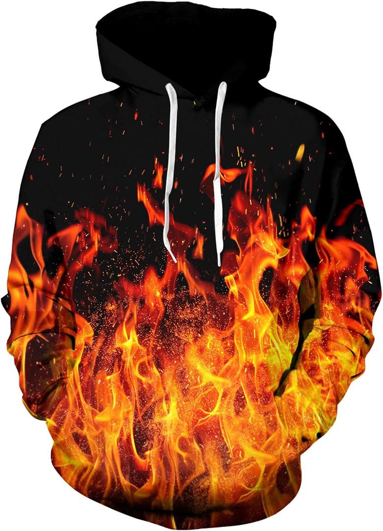 8 x Ahegao Mens Hoodies Novetly Sweatshirts for Man 3D Graphics Pullover with Pockets S-4XL (XL)