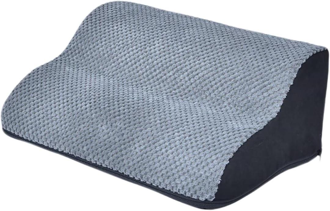Pet Stairs 2 Steps Dog Bedside Ramp Ladder, Cat Sofa Auxiliary Ramp, Wear-Resistant Non-Slip Zipper Detachable Washable Soft Ladder Grey, Pack of 2 