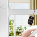 ALLZONE Tension Curtain Rod for Window, 83-123 Inches, Heavy Duty Curtain Rods No Drilling, Non-Slip Bathroom Shower Tension Rod, Renter Friendly, Adjustable, Spring Loaded, Extra Long, White