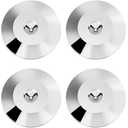 8 Pcs 25 x 4mm Universal Copper Speaker Spikes Pads Speaker Shock Base Pad Isolation Stand Feet Cone Base Mats Floor Disc(Silver)