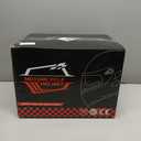 KYPARA Full Face Motorcycle Helmet with Internal Tinted Visor & DOT Approved for Moped ATV Cruiser Scooter (Alpine Matt Green, Medium)