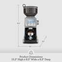 Breville BCG820DBL Smart Grinder Pro for Coffee and Espresso, Damson Blue