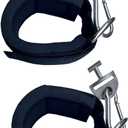 Ankle Workout Straps for Tonal Gym Machine, Hot Pink Adjustable Ankle Strap Attachments for Tonal, with Special Tonal Adapter Accessory (Black)