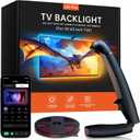 FFJ TV LED Backlight with Sensor, 14.7ft Cuttable RGB Lights That Change with TV for 55-65 Inch Screen and PC Monitor, Smart App Control, Game & Music Sync Color Changing Light