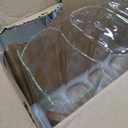 71oz Rectangle Airtight Glass Storage Containers with Bamboo Lids (Set of 4), Square Food Storage Jar, Pantry Organizers for Sugar, Flour, Spaghetti and Coffee beans (‎with Black Label)