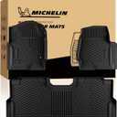 Michelin Vehicle Mats for 2017-2026 Ford F250/F350/F450 Super Duty CrewCab | Fit Bucket Seat with Under Seat Storage, Carpet Floor, All-Weather TPE Custom Fit Floor Mats/Truck Liner, 3 PCS, Premier