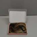 REECHO Clip in Hair Extensions, Hair Extensions Thick Long Lace Weft Lightweight Synthetic Hairpieces for Women (24 Inch-240 Gram(Pack of 5), Chocolate Brown with Golden Blonde Highlights)