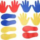 Hands and Feet Play Mat, Coordination Game Floor Mat Sensory Integration Toy for Kids and Adults Indoor Outdoor Training PVC Durable Fitness Activity Mat for Family Play