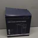 Hot & Iced Coffee Maker with Bold Setting, Single Serve Coffee Maker for K Cup and Grounds, 6-14 Oz Brew Sizes, 50 Oz Removable Water Tank, One Cup Coffee Machine with Reusable Filter, Black