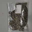 SHENHE Women's Leopard Print Halter Crop Top Y2K Print Ruffle Slim Fitted Asymmetrical T Shirts, XS
