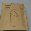 SUNVIE 2 Pack Up Lights Indoor Floor Can Light Uplighting Indoor Spotlight with 2700K GU10 Bulb Accent Lighting Floor Uplighting for Home Plant Picture, UL Listed 5.9 FT Plug Cord & Foot Switch (Black)